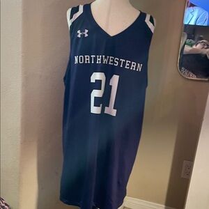 Under Armour Navy Northwestern Wildcats Jersey. NWOT